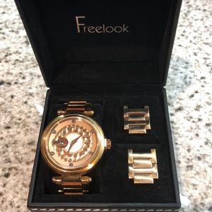 Freelook Rose Gold Watch